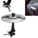 Car Cymbal,Car Symbol Drum Air Vent,Mini Cymbal for Car Make Your Driving More Fun,Car Drum for All Types of Vehicles,Present Gift for Music Lovers (Silvery)