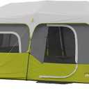 CORE 9 Person Instant Cabin Tent | Large Multi Room Family Pop Up Tent for 2 Minute Camp Setup | Included Storage Pockets for Camping Accessories