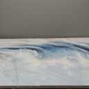 Belmrxne Coastal Wall Art Blue and White Wall Decor Ocean Canvas Painting Wave Textured Artwork Modern Aesthetic Wall Painting for Living Room Bedroom Office 29x58 Inches