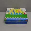 ABSOLEX Girle's Rhinestone Round Toe Block Chunky Low Heel Ankle Booties, Size 2