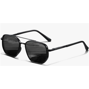 KUGUAOK Polarized Aviator Sunglasses for Women Men Fashion UV Protection Tangle Free Sun Glasses Vintage Trendy Shades (Black)