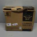 Knife Sets for Kitchen with Block, 17 Pieces with Magnetic Knife Holder, German High Carbon Stainless Steel Damascus Pattern Chef Knife Set