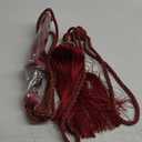 Melodieux Decorative Curtain Tiebacks Antique Tassels Holdbacks - Home Office Windows Drapery Fasteners Fringe Ropes, Set of 2 (Red)