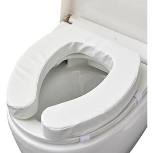 Toilet Seat Riser Cushion for Seniors, Raised Padded Bathroom Riser with Soft Foam, Portable Seat Elevator for Post Surgery Recovery, Hip & Knee Pain Relief, Arthritis Support & Low Toilets