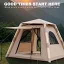 Inflatable Camping Tent for 4 Person – Waterproof Air Tent, Easy Setup Family Tent for Outdoor Camping, Hiking & Travel