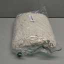 OLANLY Toilet Rugs U-Shaped 24x20, Extra Soft Absorbent Chenille Contour Bathroom Rugs for Toilet, Dry Quickly, Machine Washable, Non-Slip Bath Mat, Ivory