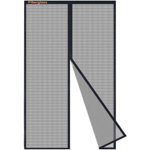Magnetic Screen Door, Black, 39 inch x 82 inch