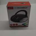 GPX, Inc. Portable Top-Loading CD Boombox with AM/FM Radio and 3.5mm Line in for MP3 Device - Black (Pack of 1)
