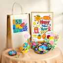 Fabric Markers, 24 Colors Dual Tip Acrylic Paints, Fabric Markers for Kids Adult, Cards Drawing Rock Painting Craft Kit School Supplies, Acrylic markers for DIY Crafts & Art (Dot + Fine)