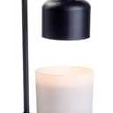 Candle Warmers Etc. Black & Wood Arched Lamp for Top-Down Warming & Flame-Free Fragrance