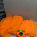 6 Pcs Pumpkin Orange Tutu Costume Set for Women 3 Tutu Skirt 3 Pumpkin Headband Orange Accessories Cosplay Outfit for Thanksgiving Halloween