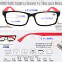 MODFANS Reading Glasses Men Women 2.0 Strength Readers Eyeglasses Square Matte Comfort Feel Spring Hinge 3 Pack Mix Color Black Red Blue
