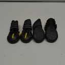 Hcpet Dog Boots, Dog Shoes for Large Dogs, Medium Dog Boots & Paw Protectors, Anti-Slip Dog Booties for Hot Pavement Winter Snow Hiking with Reflective Straps Black Size 1 (Width 1.57 in)