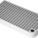 Cat Litter Box Step, Cat Ramp for Litter Box, Double Layered Litter Catcher Mat with Filter Function, Pet Ramp Stool for Kitten & Elderly Cats, Non-Slip & Anti-Litter Tracking, Easy Clean (Grey) (Gray)