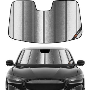 Pigenius Windshield Sun Shade for Ford Mustang Mach-E 2021-2026 Window Sunshade - Metallic