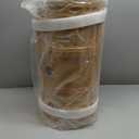 3 Tier Round Nightstand with Drawer, Ginger Yellow Round Side Table Small Plastic Storage End Table Suitable for Bedroom, Living Room, Bathroom