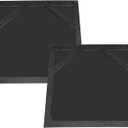 Mud Flaps 24"x 24" Black for Semi Truck and Trailer Heavy Duty Rubber - 1 Pair