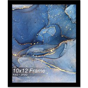 10x12 Picture Frame, Black Frame for 10 x 12 Inch Picture Poster Photo, Light Weight and High Transparent 10 by 12 Frame for Wall - 1 Pack/Black/10 x12