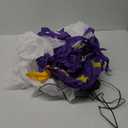 3.5FT Halloween Inflatable White Ghost Decoration with LED Lights for Outdoor, Blow up Ghost Holding a Trick or Treat Banner Broke Out from Window, Indoor Wall Hanging Inflatable Decor