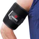 Biceps Tendonitis Support, Triceps Support Strap, Arm Sleeve for Pain Relief, Sports Muscle Strains and Recovery, Arm guard for Men and Women (Black, Large)