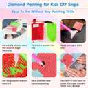 DIYGEMDOT 6 Pack Diamond Art Kits for Kids, Cute Animals Diamond Painting for Beginners, DIY 5D Gem Art for Girls & Boys Ages 6-8-10-12, Children's Christmas Gifts (6x6 inches) (Y002)