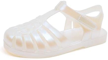Girls Jelly Sandals, Princess Dress Shoes for Toddlers and Little Kids | Costume Shoes for Halloween and Christmas, Closed Toe Fisherman Sandals for Summer, Beach and Water Play 2.5 Little Kid