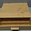 Better Homes & Gardens 25 Capacity 3" H Bamboo K-Cup and Beverage Organizer, Natural, Made for Kitchen Organization and Accessibility
