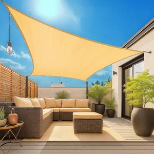 12'x15' Rectangle Sun Shade Sail – UV Block & Breathable Canopy for Patio, Garden, Backyard & Outdoor Shade– High Density HDPE Fabric, Durable & Fade Resistant – Easy Installation