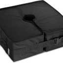 BaseMate Square Umbrella Base Weight, 18" ~ Fits Any Offset, Cantilever & Any Outdoor Patio Umbrella Stand ~ Easy Set up (Side-Slot Opening)