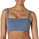 Amazon Essentials Women's Active FormFlex Buttery Soft Light Support Bandeau Sports Bra with Adjustable Straps (Large)