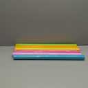 JAM Paper Solid Color Wrapping Paper - 25 Sq Ft Each - Assorted Bright Glossy Colors - 6 Rolls/Pack