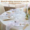 Hoolerry 12 Pack Clear Charger Plates Bulk 13 Inch Plastic Round Beaded Dinner Chargers Acrylic Frosted Grain Decorative Service Plates for Wedding Party Event, Home and Kitchen Tabletop (Transparent)