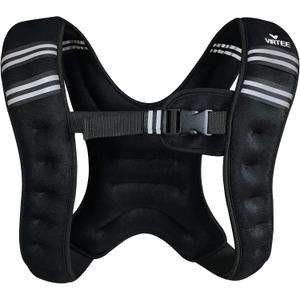 Weighted Vest Weight Vest for Men Women Kids 5/10/16 Lbs Weights, Body Weight Vests Adjustable for Running, Gym Workout, Jogging, Body Fitness (Black)