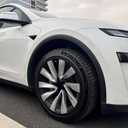 for Tesla Model Y 20 Inch Helix Wheel Rim Protector Hubcaps Helix Wheels Rim Cover Tire Trim Rings Matte Black 4Pcs Model Y Accessories
