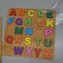 2 Pack Wooden Puzzles, Toddlers Alphabet Number Puzzles, ABC Learning Toys for Kids Ages 3-5, Preschool Learning Activities Gift Set for Boys & Girls
