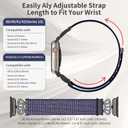 3 x Braided Stretchy Bands with Magnetic Clasp for Apple Watch Band 40mm 38mm 41mm 42mm 44mm 45mm 46mm 49mm, Bling Crown Designer Soft Nylon Sport Solo Loop for iWatch Series 10 9 8 7 6 5 4 3 Ultra 2 1 SE (HH-Set blue)