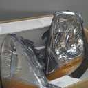 Headlights with High/Low Beam Bulbs for 2001-2002 2003 Toyota RAV4 | Halogen Headlights Assembly for 2001-2002 2003 Toyota RAV4 Base Sport Utility 4-Door, Chrome Housing, Driver & Passenger Side