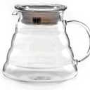 Hiware 600ml Coffee Server, Standard Glass Coffee Carafe, Coffee Pot, Clear
