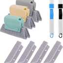 Magic Window Track Cleaner, Window Groove Cleaning Brush Tools Set