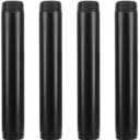 GeilSpace 6 Pack 3/4"  6" Pre-Cut Black Metal Pipe, Industrial Steel Fits Standard Three Quarters Inch Black Threaded Pipes and Fittings - Vintage DIY Industrial Shelving (3/4"  6")