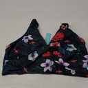 Plus Size Bikini Top Only - Large Bust Swimsuits Top 2025 Swim Bra (16 Plus, Black Floral)