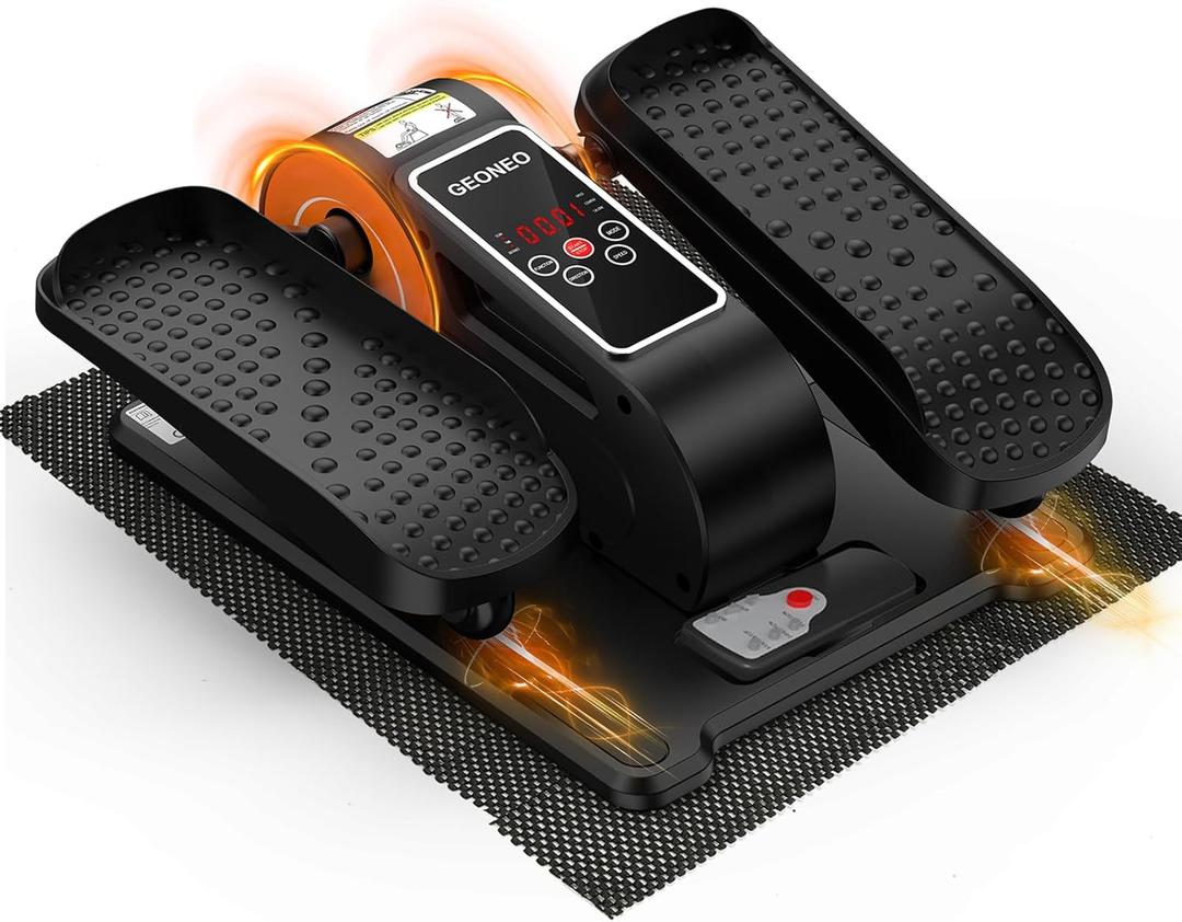 Under Desk Elliptical Machine, Electric Elliptical Leg Exerciser for Senior, Quiet and Compact Electric Seated Pedal Exerciser for Home with Display Monitor, Remote Control and 12 Adjustable Speeds