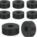uxcell 18Pcs Thick Rubber Spacer, 1 Inch OD x 5/16 Inch ID x 3/8 Inch Thickness Round Rubber Bushings Anti Vibration Flat Spacer Washers for Home Industrial Machinery