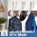 Wall Hooks for Hanging, 15-Pack Heavy Duty Metal Coat Hooks, for Living Room, Bathroom, Kitchen, Bedroom for Towel, Hat, Key, Closet, Bag (Silver)