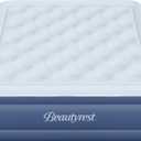 Beautyrest Supreme Air, Queen Size Air Mattress with Built-in Pump, Raised Inflatable Bed for Adults, Puncture-Resistant Vinyl, Auto Shut-Off, 650lb Support, Guest Bed, Camping Airbed