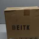 BEITK 2 Pack Leather Front Car Seat Cover Bottom Car Seat, Universal Anti-Slip Driver Car Seat Protectors with Storage Pocket, Waterproof Bottom Auto Seat Cushion Pad Mat for Most Vehicles(Black)