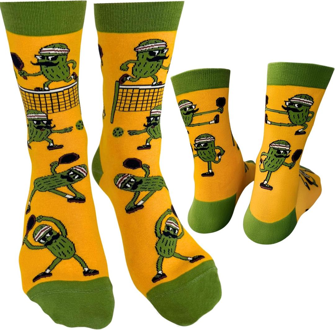 I'D RATHER BE CHASING Funny Mens Socks, Golf & Pickleball Gifts for Men, Golfers Unique Crew Sock, Golfing Gift Accessories (Yellow)
