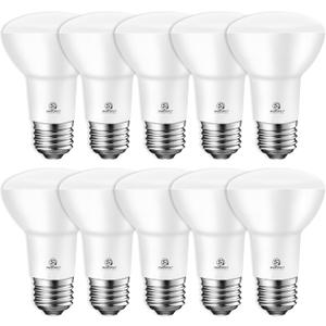 Energetic BR20 LED Bulb R20 Dimmable 2700K Soft White 45W Equivalent to 6.5W, Recessed Can Light Bulbs, Kitchen Ceiling Lights, E26 500 Lumen LED Flood Light Bulbs, Indoor UL Listed (Pack of 10)