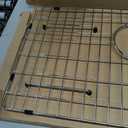 Kitchen Sink Grid and Sink Protectors 26" X 14 1/16", with Rear Drain