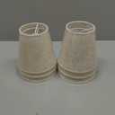 Small Lamp Shades Clip on Bulb, Chandelier Shades Set of 6, Mini Linen Lampshade 3.5x5x5.5in Small Lamp Shade for Chandelier Lamp Replacement (Beige)